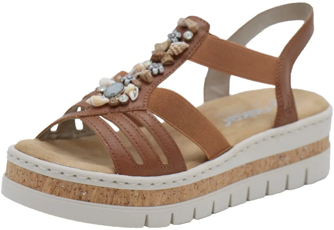 Rieker Sandalen E1/2 211524 - Maat 38 - Bruin - afbeelding 6 van 6