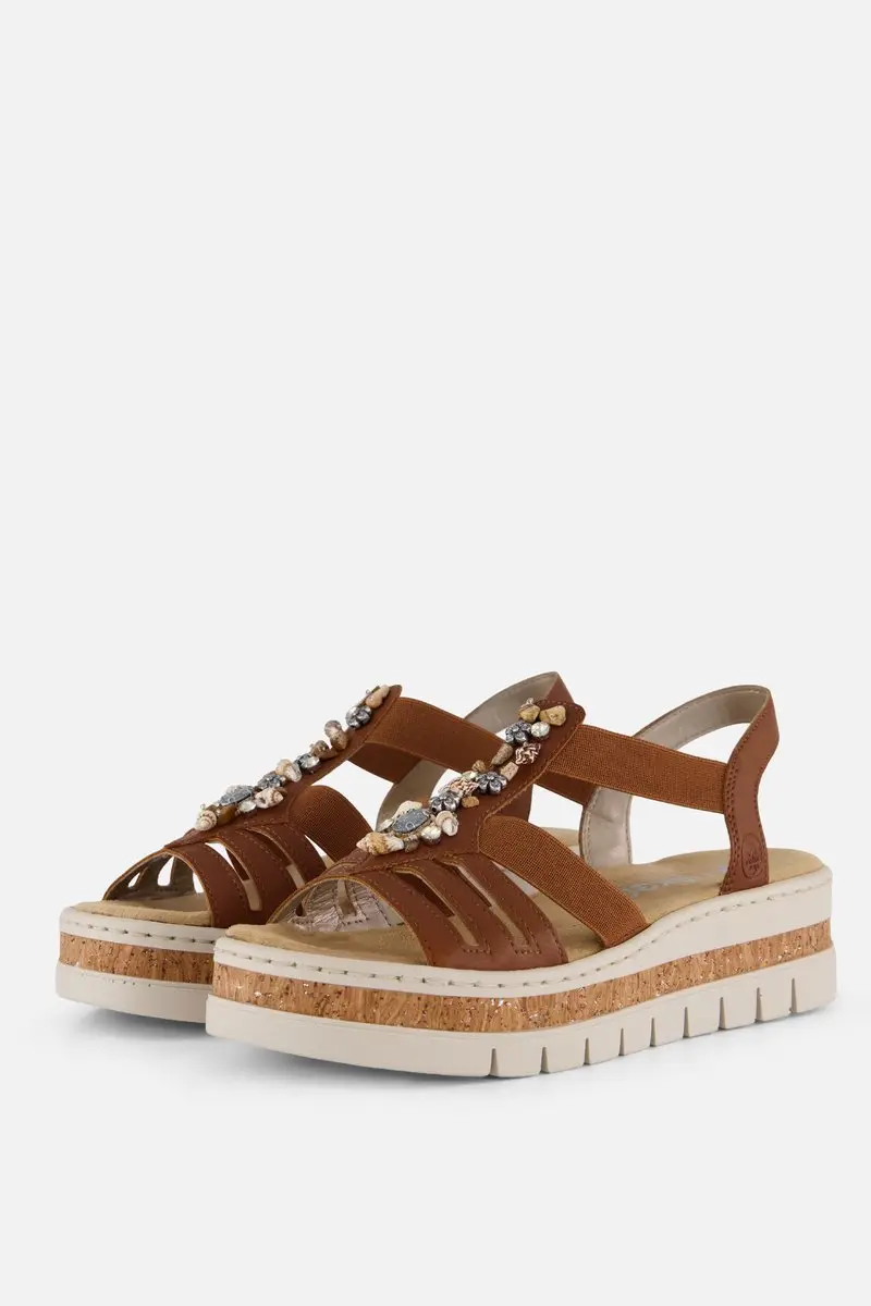 Rieker Sandalen E1/2 cognac Synthetisch