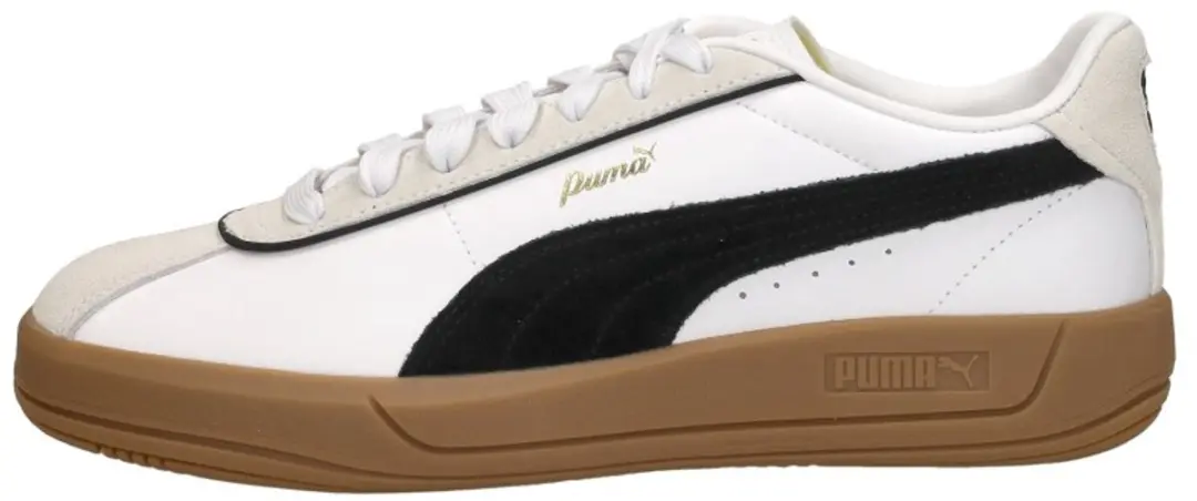 PUMA Club Klassika Dames Sneakers - 39 - Wit/Zwart/Wit - afbeelding 2 van 6