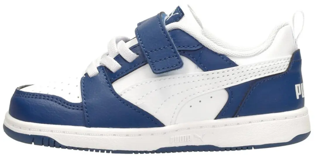 PUMA Rebound V6 LO Sneakers - Wit/Blauw - afbeelding 2 van 6