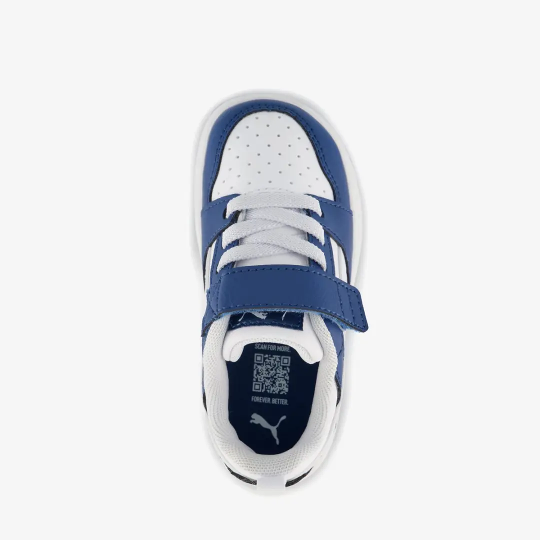 PUMA Rebound V6 LO Sneakers - Wit/Blauw - afbeelding 6 van 6