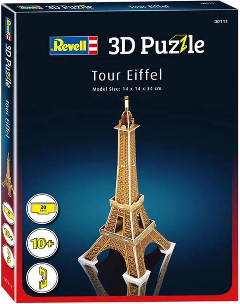 Revell 3D Puzzel Eiffeltoren - 20 Stuks - Multi