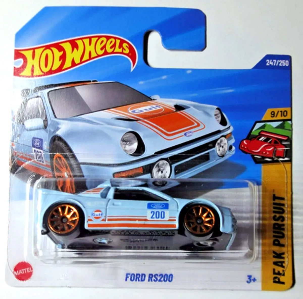 Hot Wheels Ford RS200 Gulf Blue 1:64
