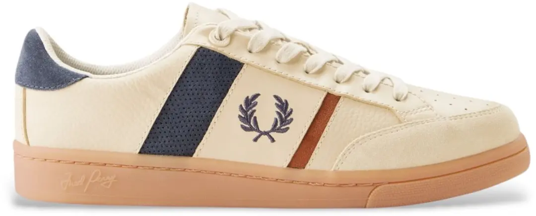 Fred Perry Suède en leren sneakers B725