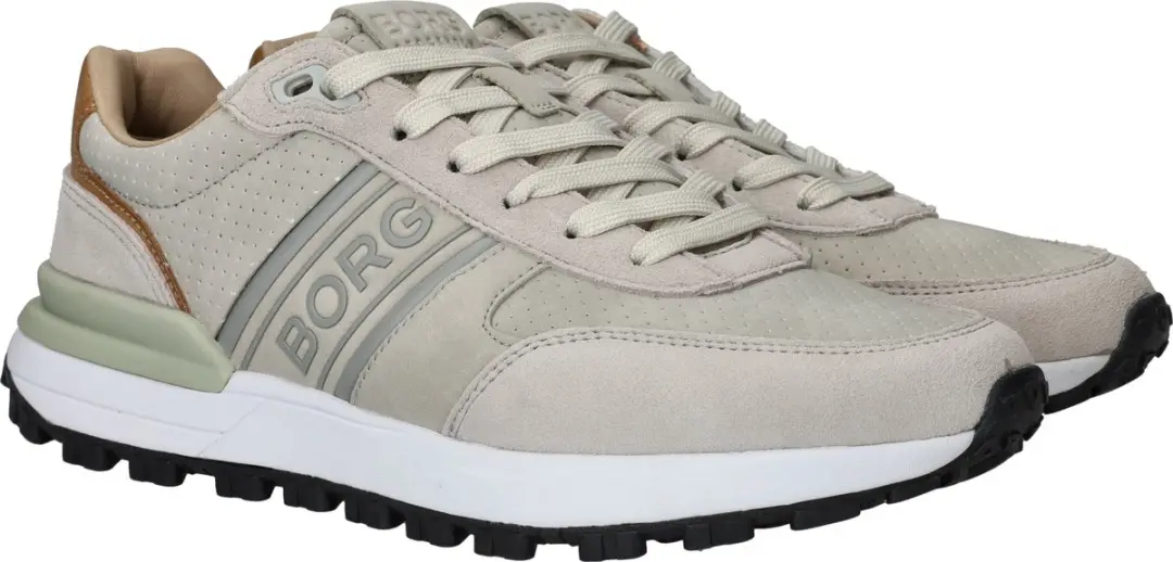 Björn Borg R2400 Nubuck Sneakers Heren - Beige - afbeelding 2 van 6
