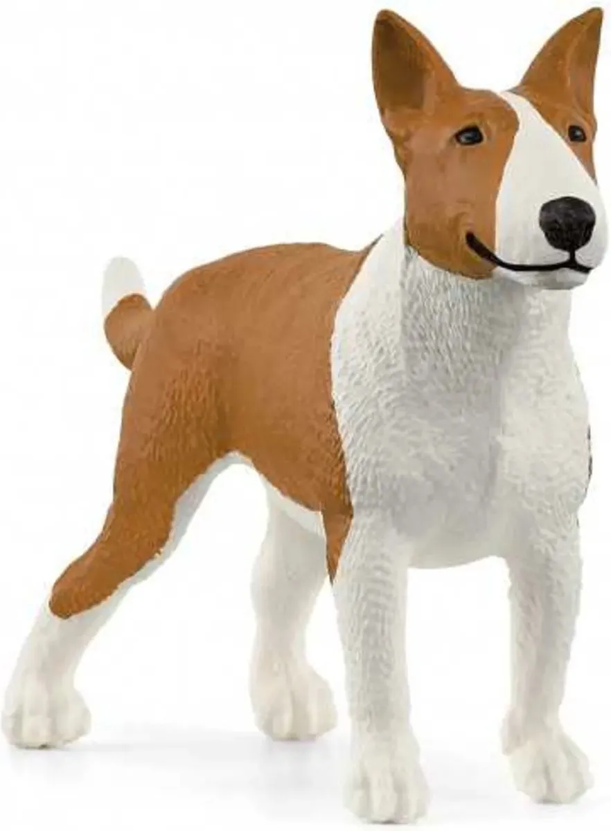 Schleich FARM WORLD Bulterriër 13966 - Bruin/Wit