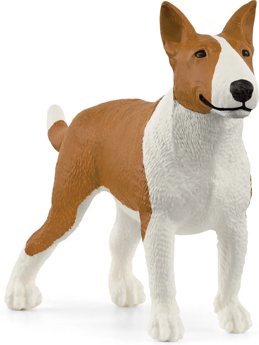 Schleich FARM WORLD Bulterriër 13966 - Bruin/Wit