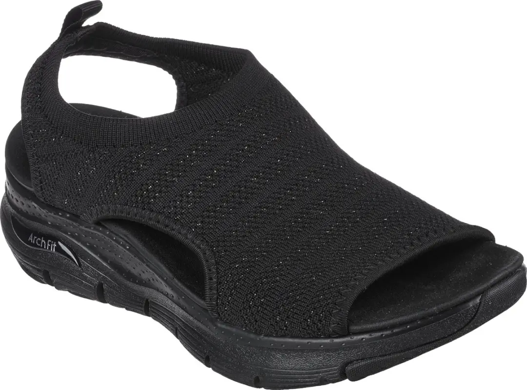 Skechers Arch Fit - Darling Days - Dames Sandalen - Zwart - afbeelding 2 van 6