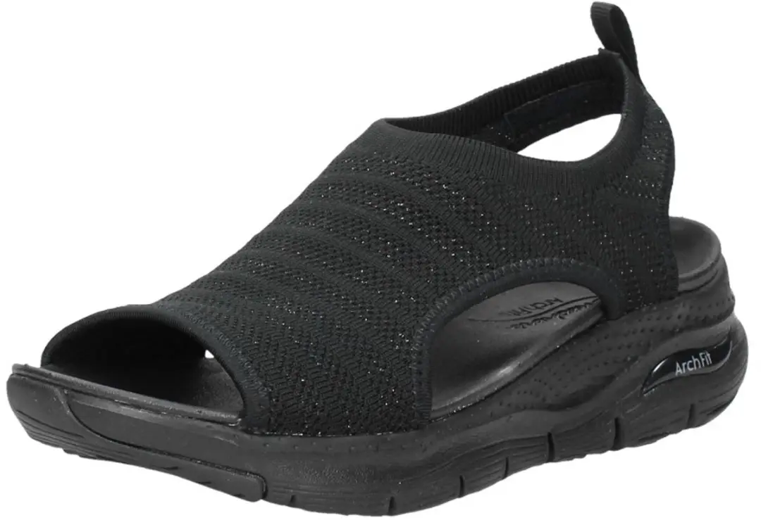 Skechers Arch Fit - Darling Days - Dames Sandalen - Zwart - afbeelding 4 van 6