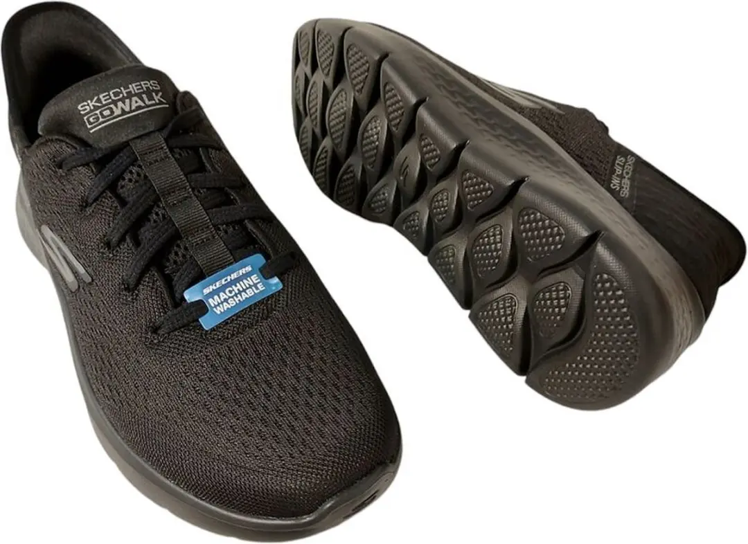 Skechers GO WALK FLEX New World Sneakers - Zwart - afbeelding 5 van 6