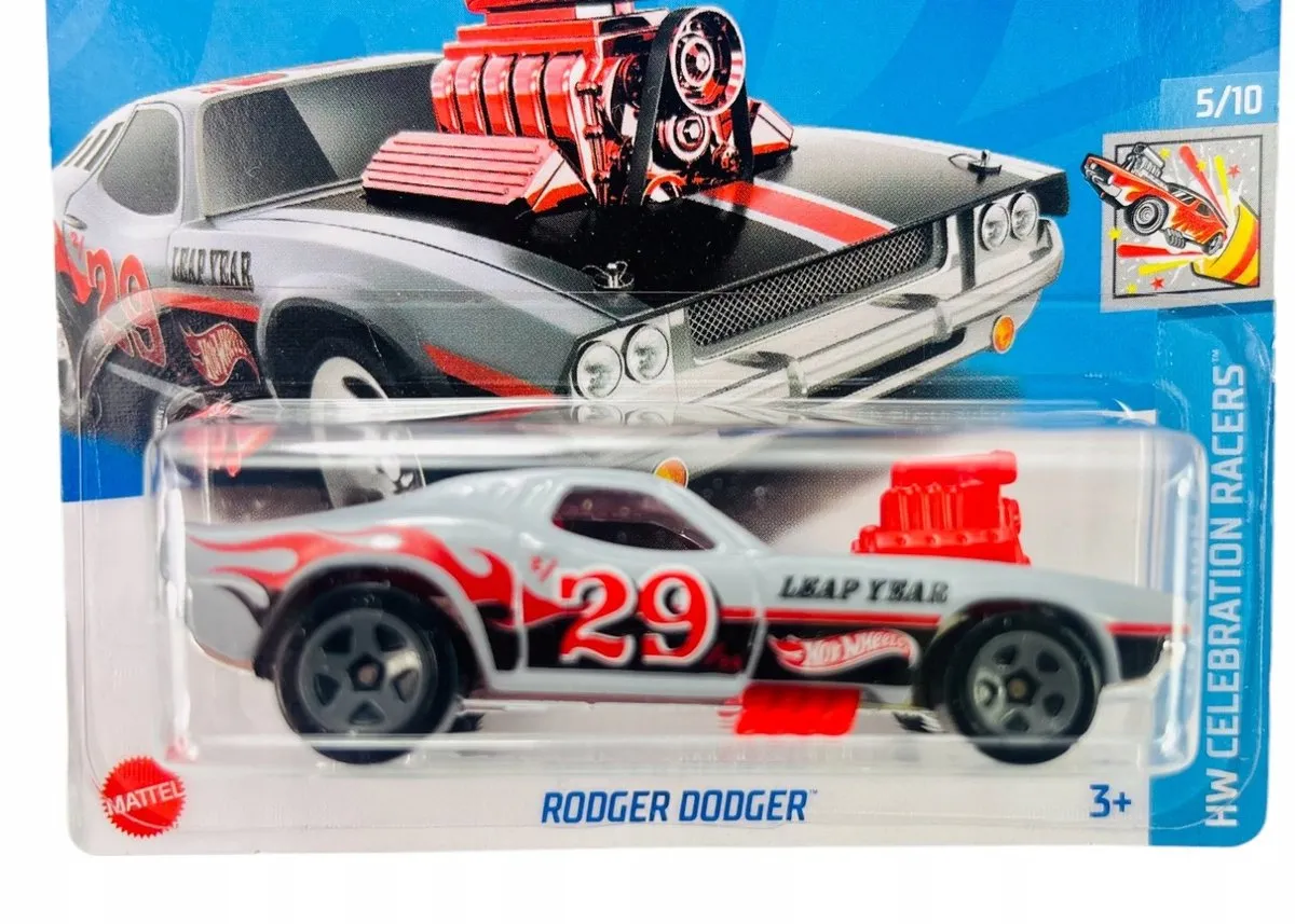 Hot Wheels 2024 Rodger Dodger HRY99 - 1:64 Collector's Edition Rood/Grijs