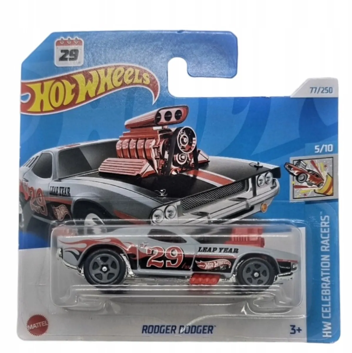 Hot Wheels 2024 Rodger Dodger HRY99 - 1:64 Collector's Edition Rood/Grijs