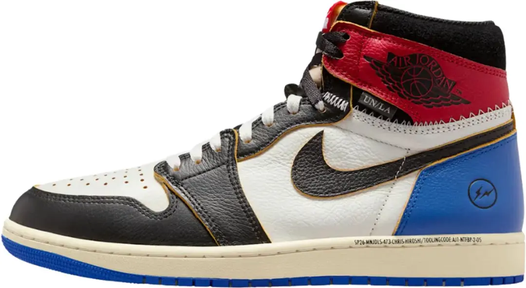 Jordan 1 Retro High OG SP Fragment x Union LA Varsity Red Sport Royal