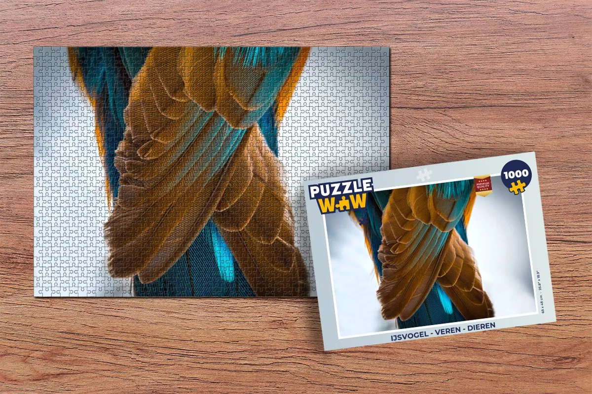 PuzzleWow IJsvogel Legpuzzel 1000 Stuks - Multicolor