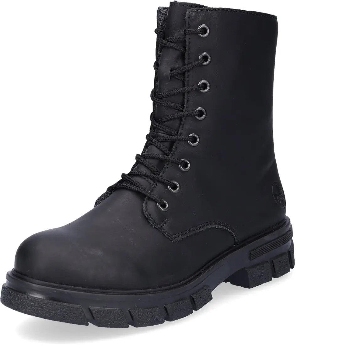 Rieker dames bikerboots enkellaars Z9120-00 zwart