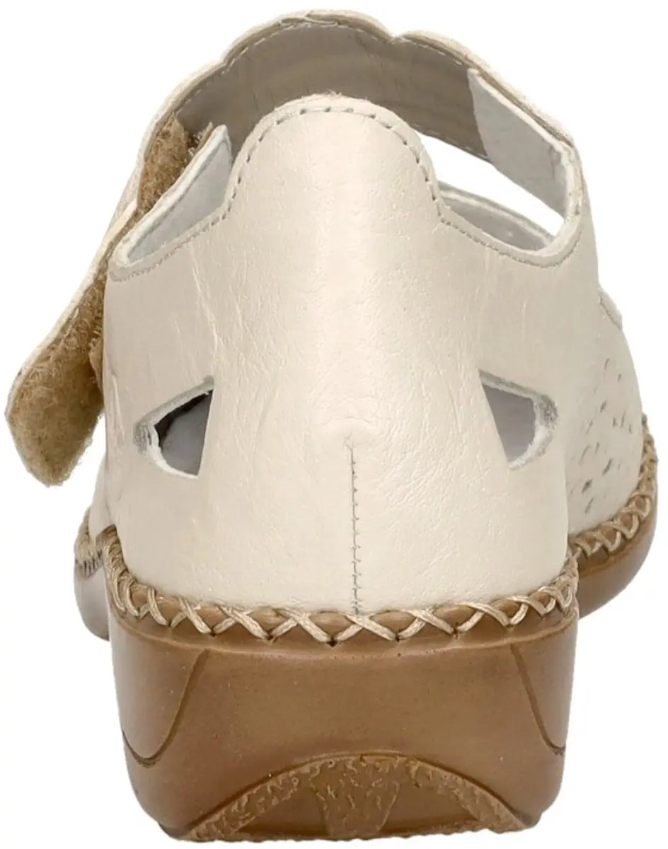 Rieker 41399 Dames Bandschoen - Lichtbeige