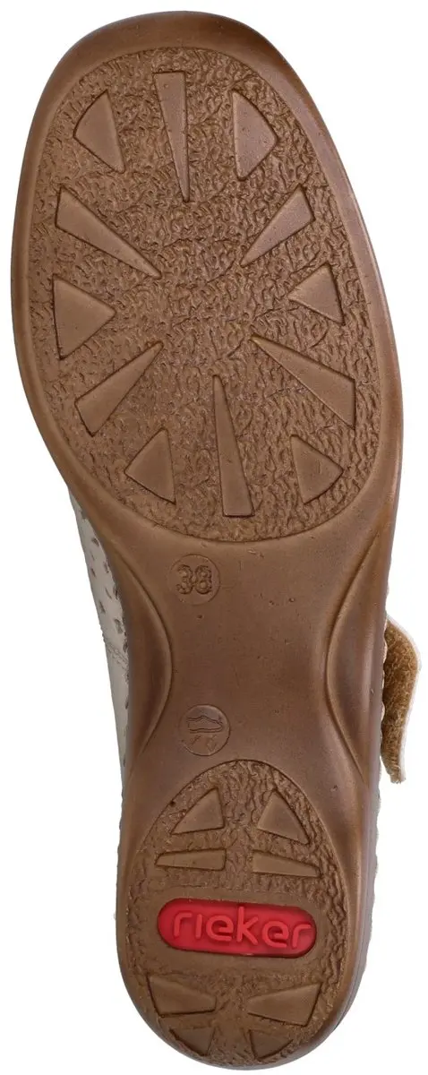 Rieker 41399 Dames Bandschoen - Lichtbeige