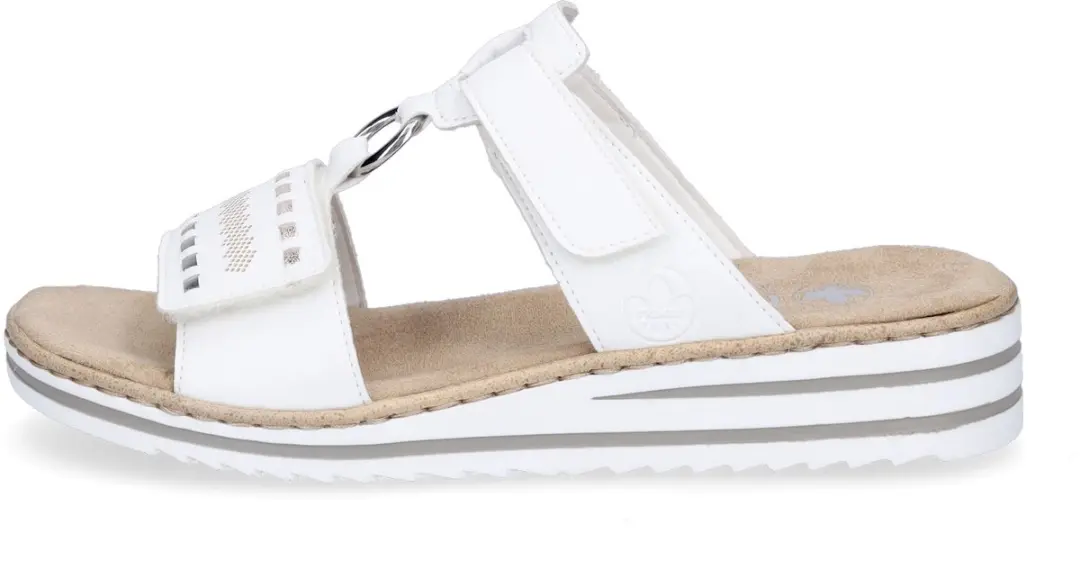 Rieker Dames Slides V0636-80 - Wit - Maat 41 - afbeelding 4 van 6