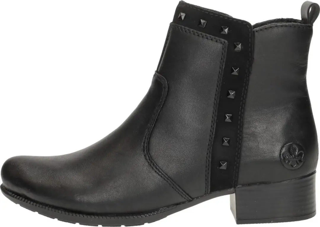 Rieker 78657 Enkellaarsjes - Zwart - Maat 40