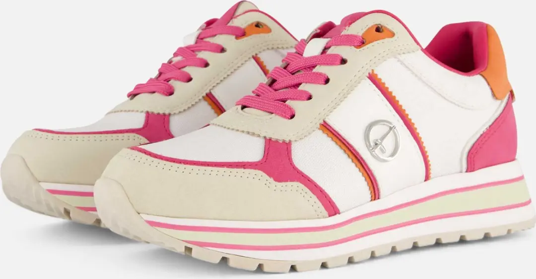 Tamaris Essential Sneakers roze Textiel