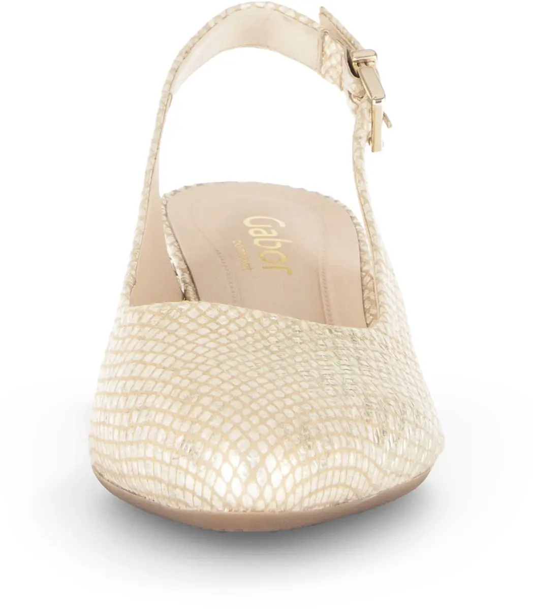 Gabor Slingback Metallic Goud - 41.5 - afbeelding 5 van 6
