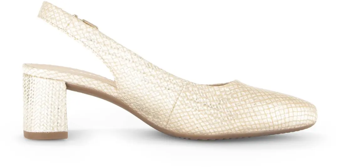 Gabor Slingback Metallic Goud