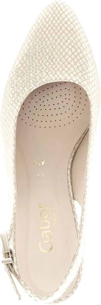 Gabor Slingback Metallic Goud - 41.5 - afbeelding 2 van 6