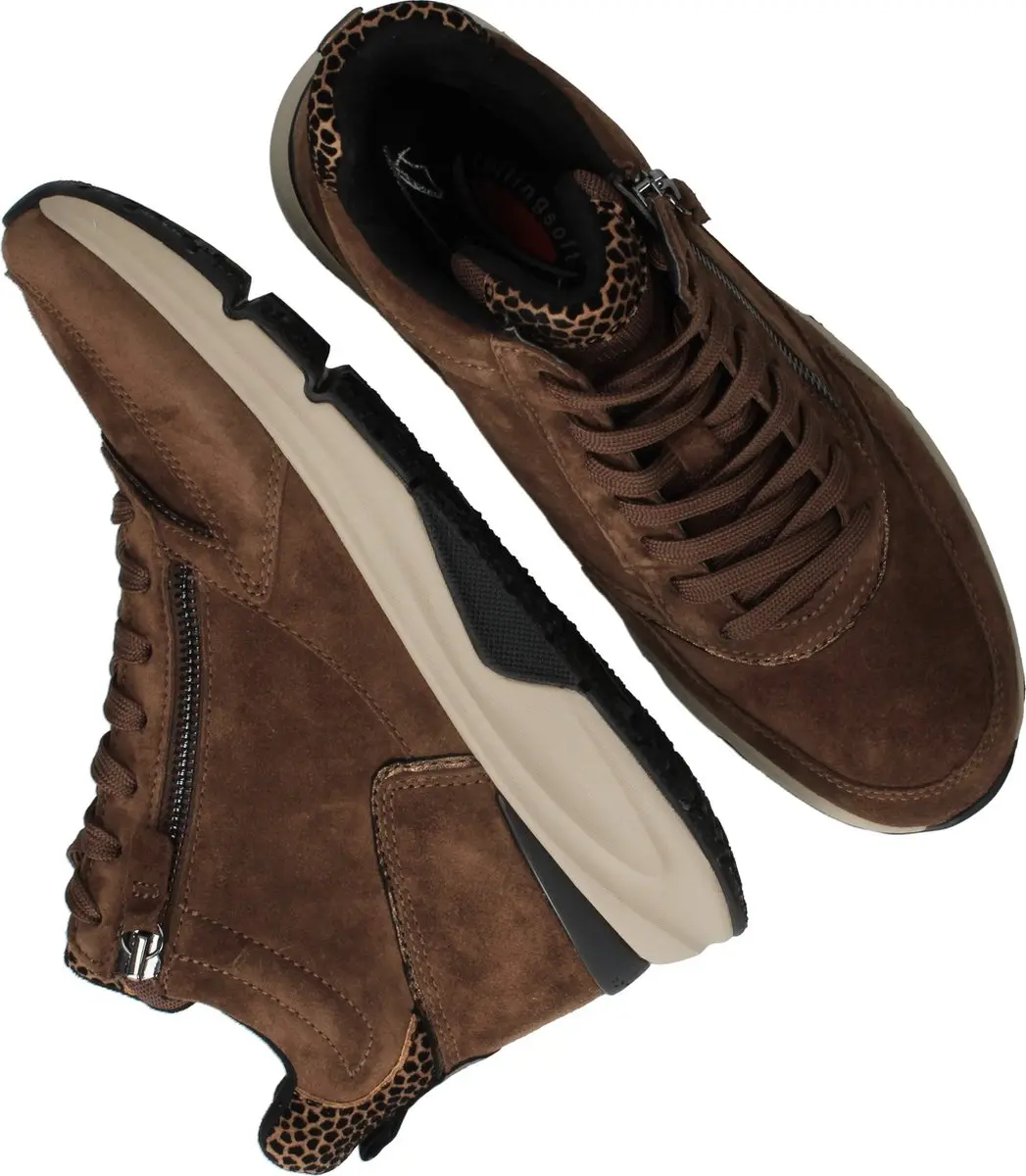 Gabor Rollingsoft Veterboots - cognac suède - maat 42