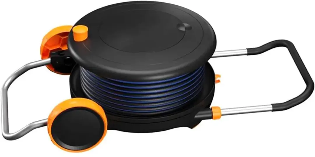 Fiskars Comfort Waterwheel Slangwagen 13mm 31.5m - Zwart/Oranje - afbeelding 6 van 6