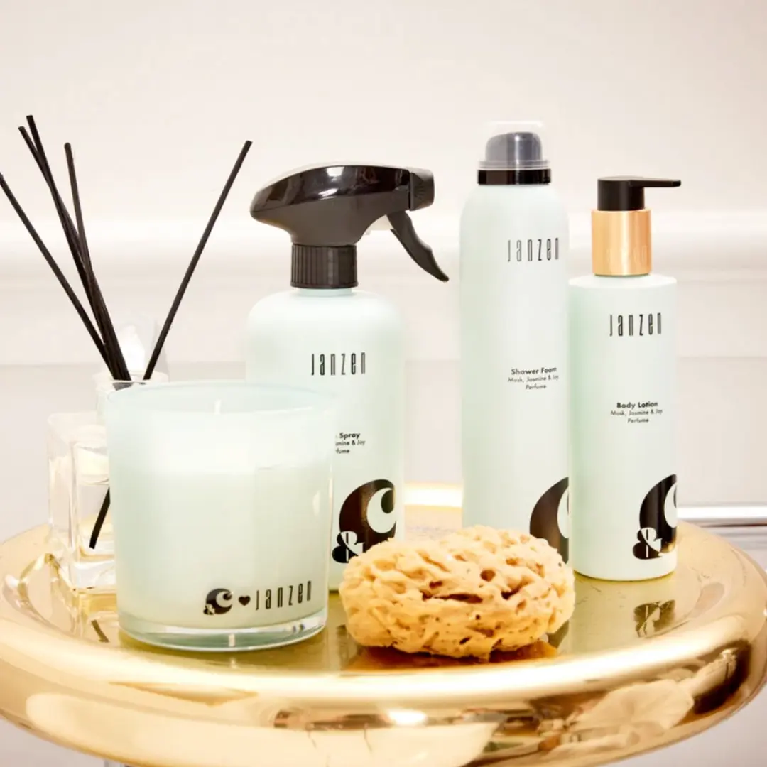 Janzen Home Musk Jasmine & Joy Geurstokjes 200ml - Groen