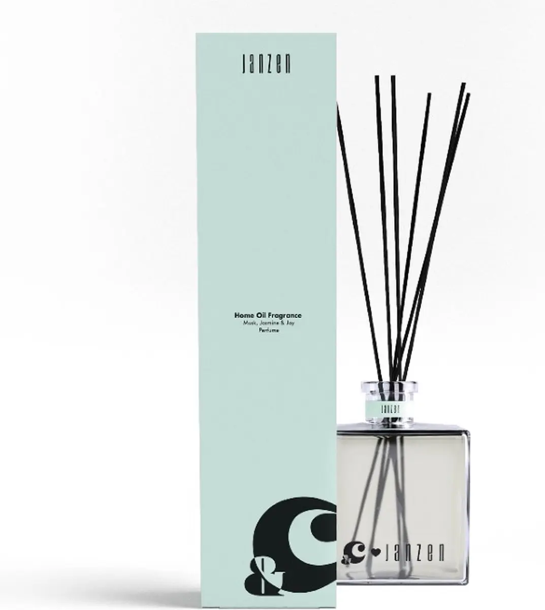 Janzen Home Musk Jasmine & Joy Geurstokjes 200ml - Groen