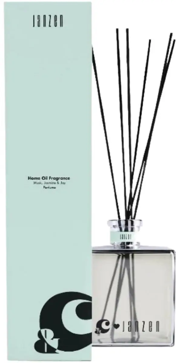 Janzen Home Musk Jasmine & Joy Geurstokjes 200ml - Groen