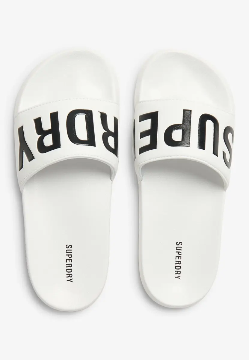 Superdry Dames Code Core Badslippers Optic/Black - afbeelding 4 van 6