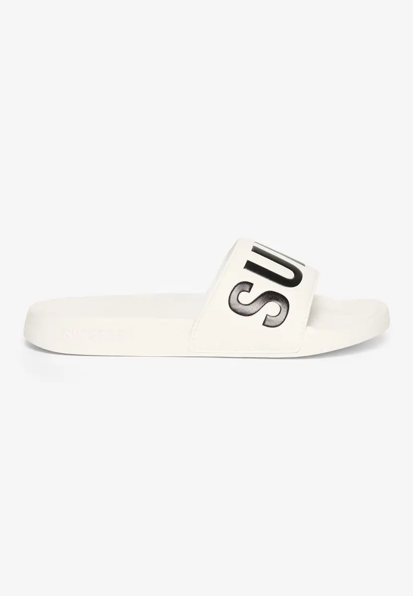 Superdry Dames Code Core Badslippers Optic/Black - afbeelding 2 van 6