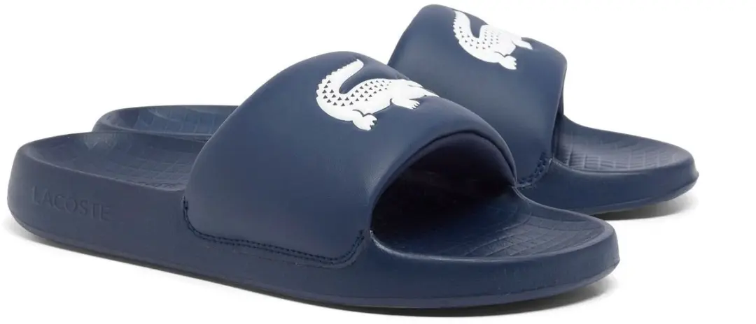 Lacoste SERVE SLIDE 1.0 125 1 CMA NVY/WHT Heren Slippers