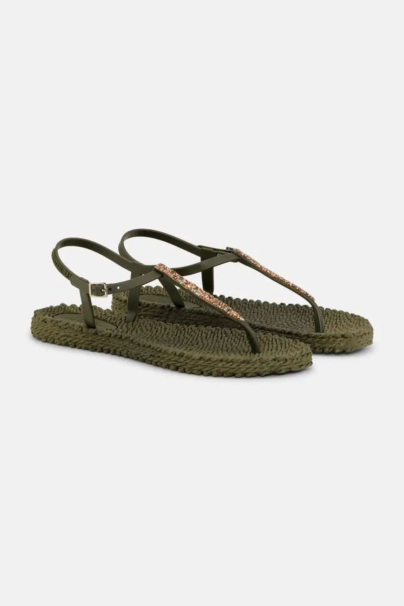 Slippers met koper mix strass steen CHEERFUL10C