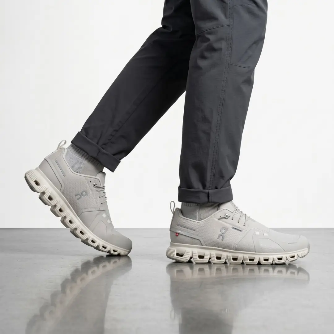 ON Running Cloud 6 WP 3MF10063563 Heren Sneakers - 42.5 - Pelican/Ghost - afbeelding 2 van 6
