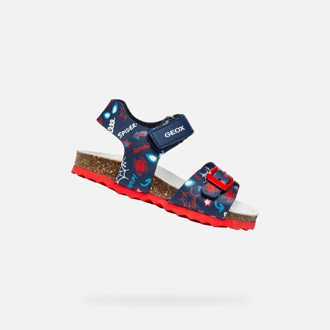 GEOX SANDAL CHALKI PEUTERJONGENS