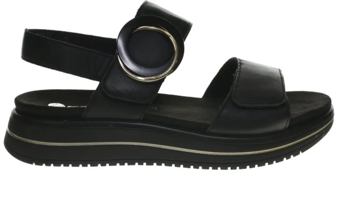 Zwart Goud Remonte Comfortsandalen Dames maat 41