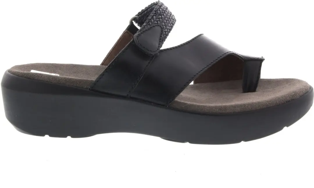 Dames Slippers Wolky Collins Softy Wax Black Zwart