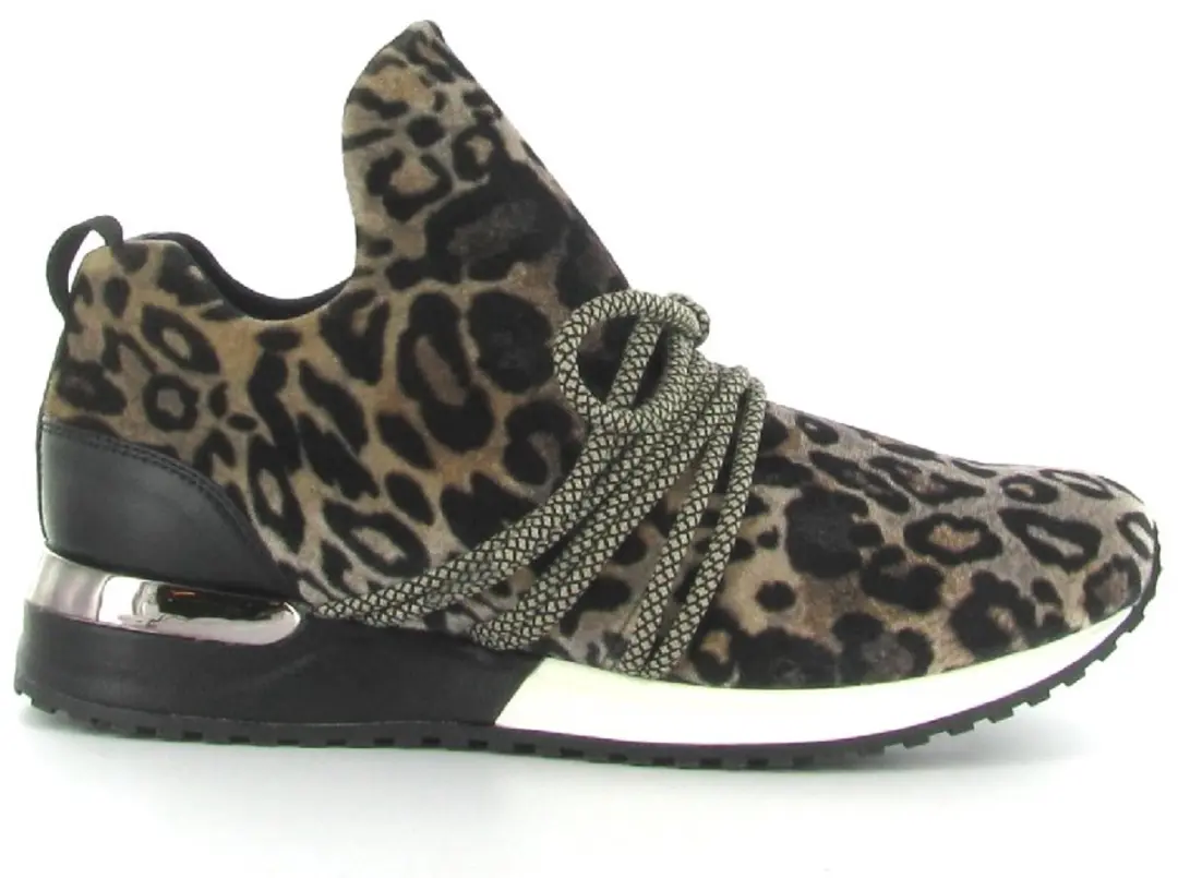 La Strada Sneaker Leopard Velvet