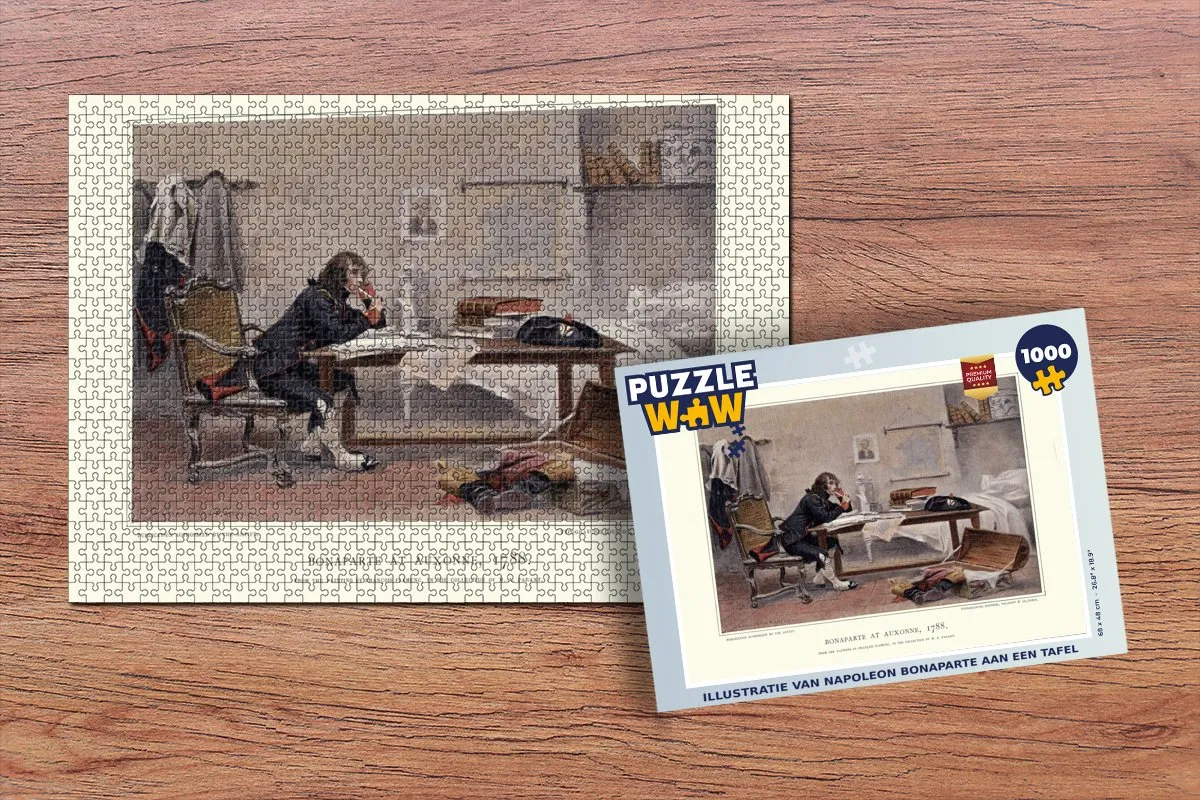PuzzleWow Napoleon Bonaparte Legpuzzel 1000 Stuks - Multicolor
