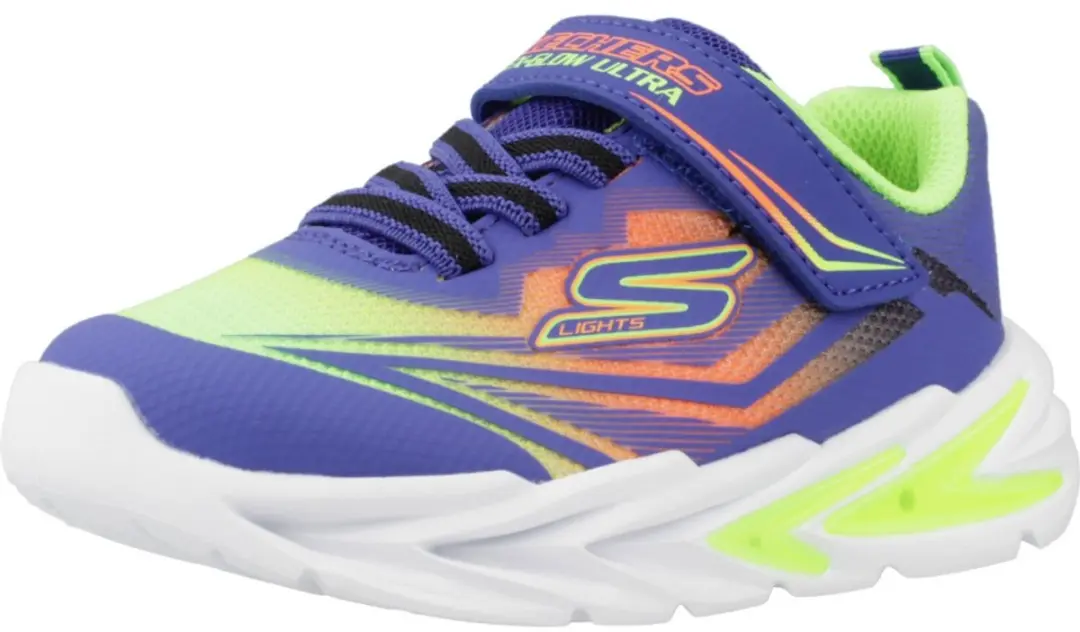 Skechers S Lights Flex-Glow Ultra Jongens Sneaker - Blauw Multi