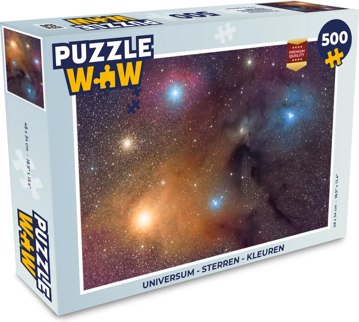 PuzzleWow Sterren Puzzel 500 Stuks - Multicolor