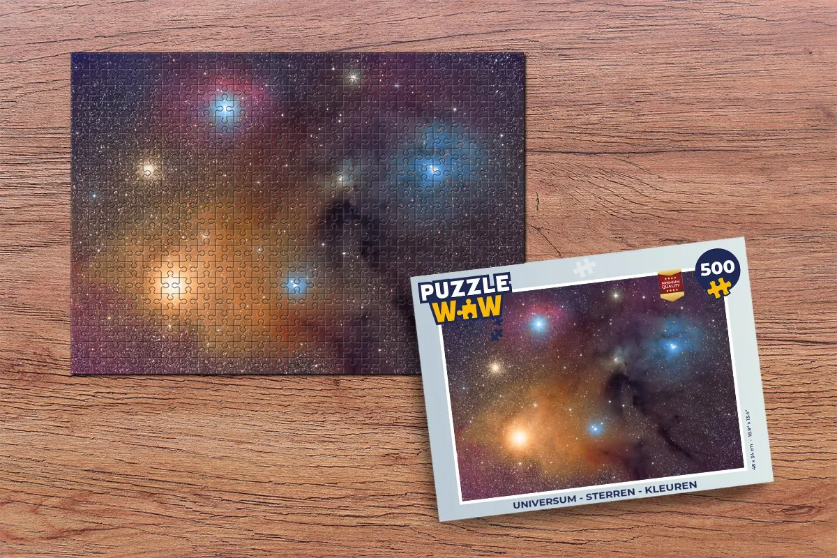 PuzzleWow Sterren Puzzel 500 Stuks - Multicolor