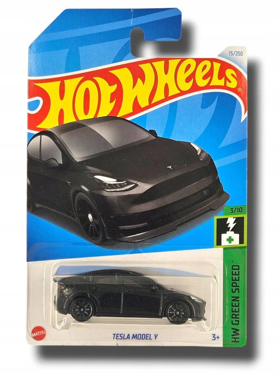 Hot Wheels Tesla Model Y HTC93 1:64 - Groen - afbeelding 4 van 5