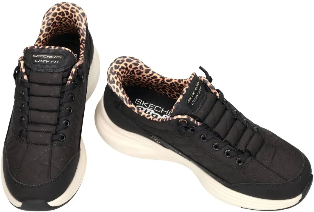 Skechers Dames Contour Foam Cozy Fit Leopard Dream Sneakers - 36.5 - afbeelding 3 van 4