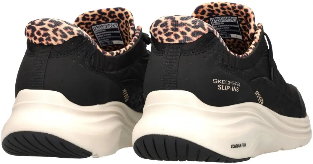 Skechers Dames Contour Foam Cozy Fit Leopard Dream Sneakers - 36.5 - afbeelding 4 van 4