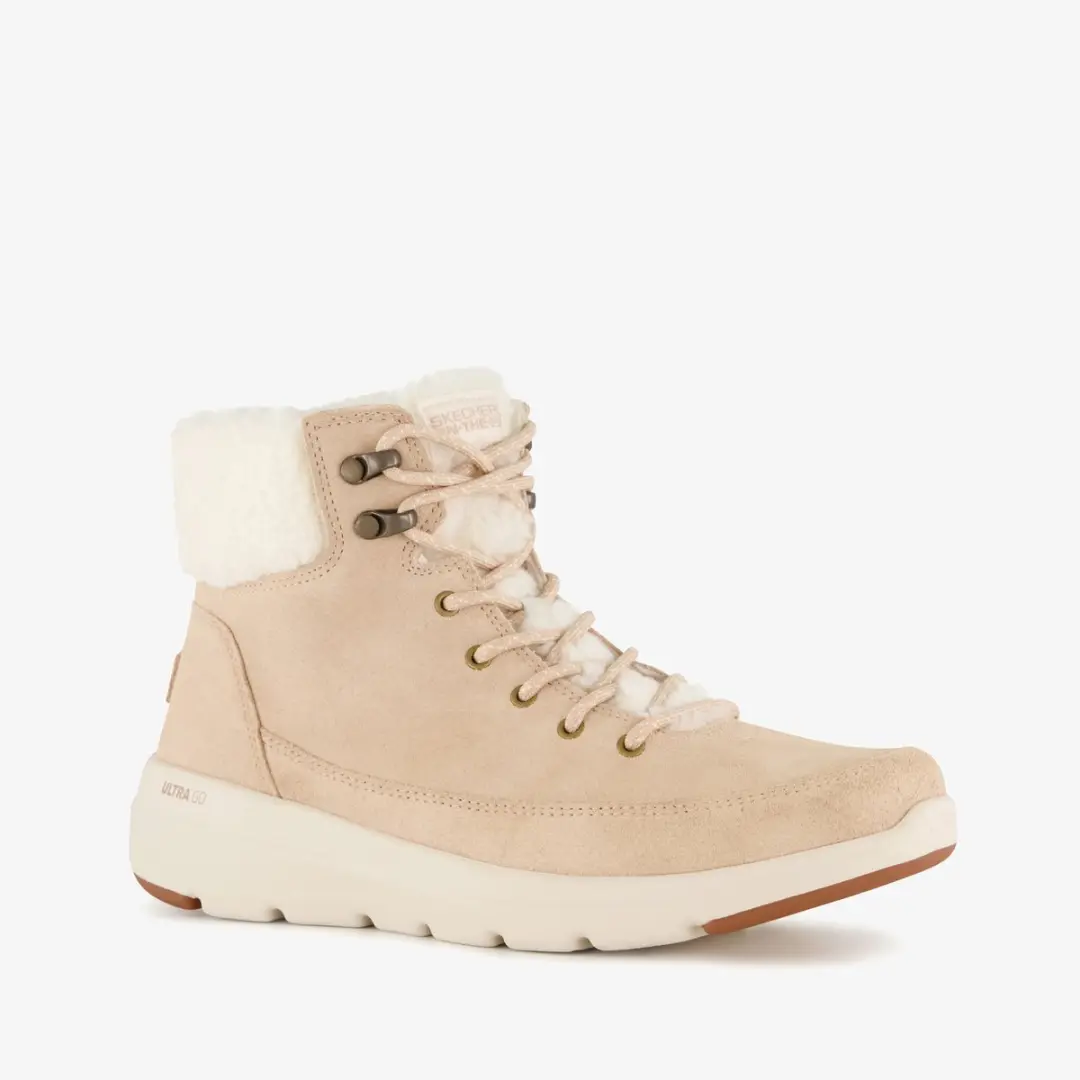 Skechers On-the-GO Glacial suède veterboots beige