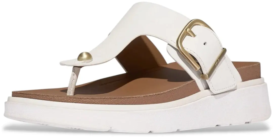 FitFlop Gen FF Gesp Leren Sandalen - Wit - Maat 37
